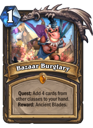 Bazaar Burglary Card